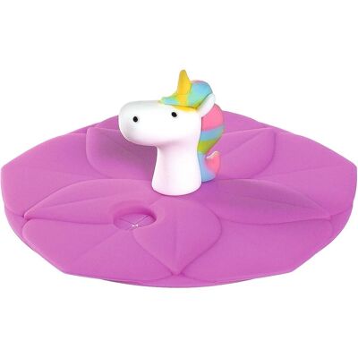LEONARDO Bambini Becherdeckel Pink - Einhorn Muster - Silikon LEONARDO Bambini Becherdeckel Pink - Einhorn Muster - Silikon