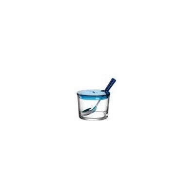 Montana 018742 Marmeladenschale - Marmeladenschale, blau, 10 cm, mit Löffel Montana 018742 Marmeladenschale - Marmeladenschale, blau, 10 cm, mit Löffel