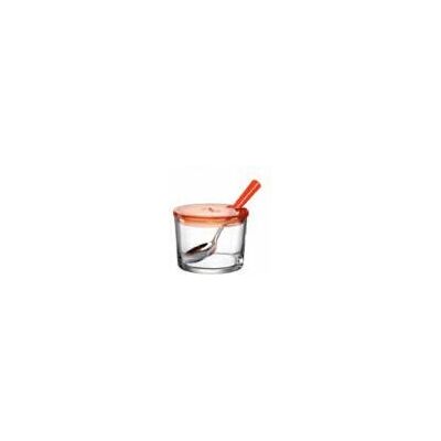 Montana 018744 Marmeladenschale - Marmeladenschale, Orange, Mit Löffel, 10 cm Glas Montana 018744 Marmeladenschale - Marmeladenschale, Orange, Mit Löffel, 10 cm Glas