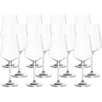 Leonardo Puccini Weingläser - Geometrisch, 560ml, 12er Set Leonardo Puccini Weingläser - Geometrisch, 560ml, 12er Set