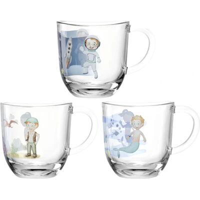 Leonardo Kinder-Glas-Set - Bunte Farben, 6 Stück Leonardo Kinder-Glas-Set - Bunte Farben, 6 Stück