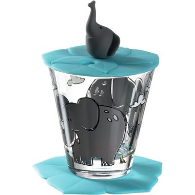 Leonardo 034796 Wasserglas - Schwarz, Blau, Transparent Leonardo 034796 Wasserglas - Schwarz, Blau, Transparent