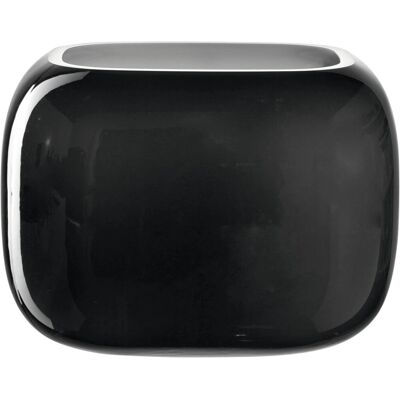 Vaso LEONARDO - Vaso in vetro moderno quadrato - Nero Vaso LEONARDO - Vaso in vetro moderno quadrato - Nero