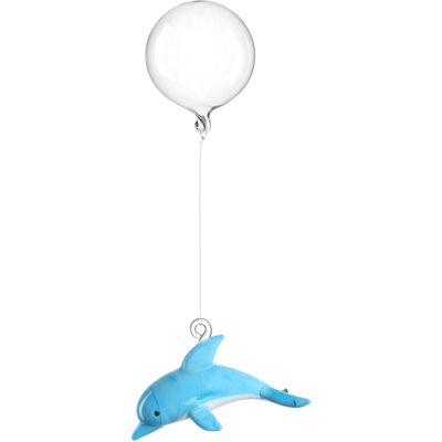 LEONARDO - Mare Dolphin - Blått glas - Dekorativt föremål LEONARDO - Mare Dolphin - Blått glas - Dekorativt föremål