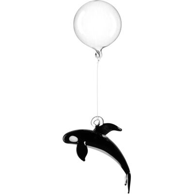 LEONARDO Mare decoratieve standbeeld - Vis, Glas, Zwart/Wit LEONARDO Mare decoratieve standbeeld - Vis, Glas, Zwart/Wit