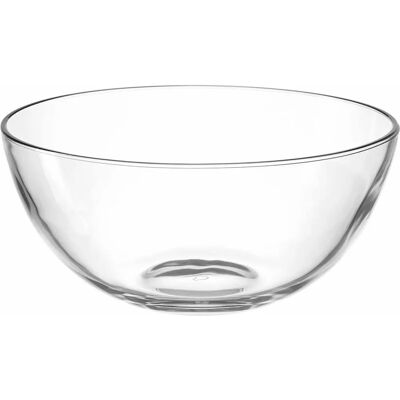 Leonardo Bol à Salade - 4,9L Rond en Verre Transparent Leonardo Bol à Salade - 4,9L Rond en Verre Transparent