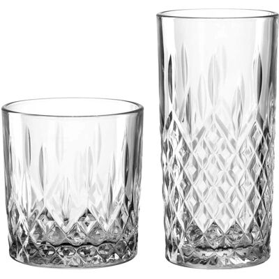 Leonardo Becherset Limited - Glas - Modern Facetten-Design Leonardo Becherset Limited - Glas - Modern Facetten-Design