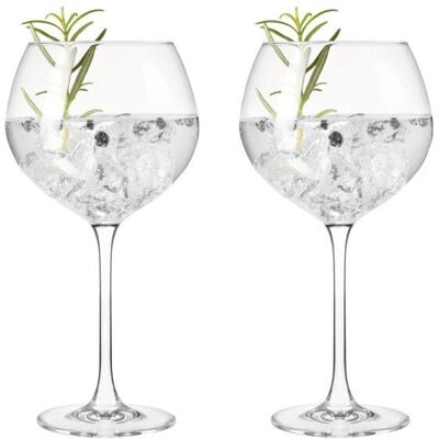 Leonardo - Gin Glass 630 ml 2-pakning - Klar - Klassisk Drikkeglass Leonardo - Gin Glass 630 ml 2-pakning - Klar - Klassisk Drikkeglass