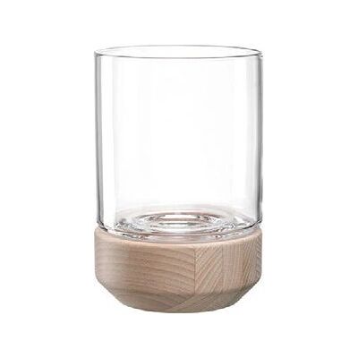 LEONARDO Legno Vaas - Ronde, Doorzichtig, Hout LEONARDO Legno Vaas - Ronde, Doorzichtig, Hout