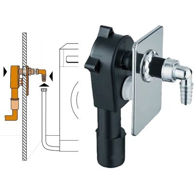Haas Oha Siphon 2074 - Voor wasmachines en vaatwassers Haas Oha Siphon 2074 - Voor wasmachines en vaatwassers