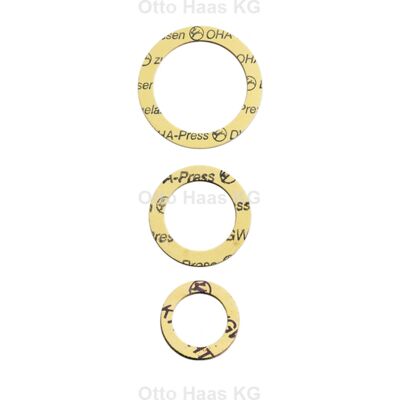 HAAS - OHA-Press 8834 - Gelb - 27x38x1,8mm - Schraubendichtung HAAS - OHA-Press 8834 - Gelb - 27x38x1,8mm - Schraubendichtung