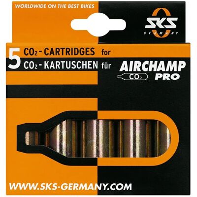 SKS Airchamp CO2 set - Zilveren luchtpatronen SKS Airchamp CO2 set - Zilveren luchtpatronen