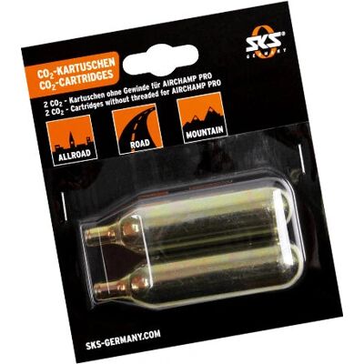 Zestaw 16g srebrnych naboi CO2 SKS Airchamp - Nabój CO2 Zestaw 16g srebrnych naboi CO2 SKS Airchamp - Nabój CO2