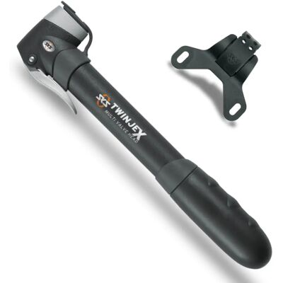 Pompa rowerowa SKS GERMANY TWINJEX - Kompaktowa, 10 bar, Czarna Pompa rowerowa SKS GERMANY TWINJEX - Kompaktowa, 10 bar, Czarna