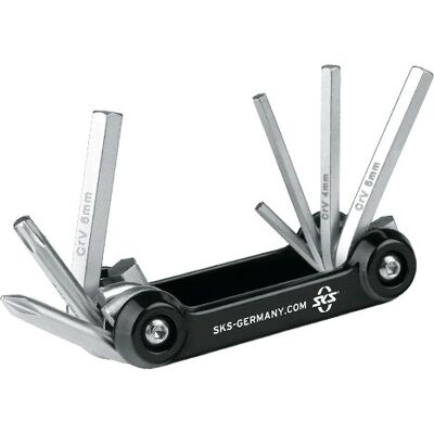 SKS TOM 7 Fahrrad-Multitool - 7 Funktionen, Edelstahl, Kompakt SKS TOM 7 Fahrrad-Multitool - 7 Funktionen, Edelstahl, Kompakt