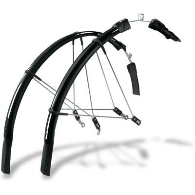 SKS Raceblade Long Schutzblech-Set - Schwarz/Silber - Rennradschutzbleche SKS Raceblade Long Schutzblech-Set - Schwarz/Silber - Rennradschutzbleche