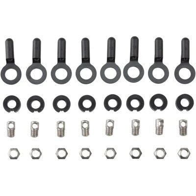 SKS Edelstahl V2A Montageset für Bluemels Schutzbleche - Schwarz SKS Edelstahl V2A Montageset für Bluemels Schutzbleche - Schwarz