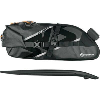 SKS Explorer Torba na siodełko - Wodoodporna, 13L, Czarna, Zielona - Torba rowerowa SKS Explorer Torba na siodełko - Wodoodporna, 13L, Czarna, Zielona - Torba rowerowa
