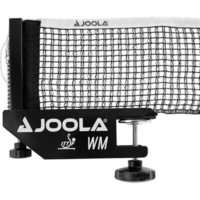 Ensemble filet et poteaux de tennis de table JOOLA WM - Approuvé par l'ITTF - Publicité Ensemble filet et poteaux de tennis de table JOOLA WM - Approuvé par l'ITTF - Publicité