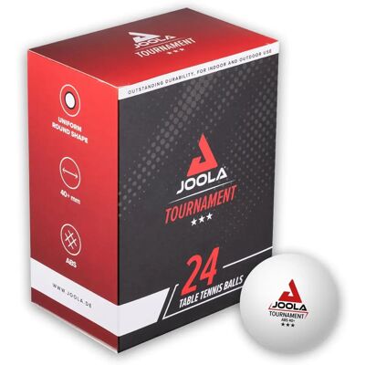 Bolas de Tênis de Mesa JOOLA Tournament 40mm - Branco Bolas de Tênis de Mesa JOOLA Tournament 40mm - Branco