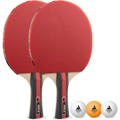 Ensemble de Tennis de Table JOOLA Rosskopf - Contrôle, Rotation, Vitesse - Publicité Ensemble de Tennis de Table JOOLA Rosskopf - Contrôle, Rotation, Vitesse - Publicité