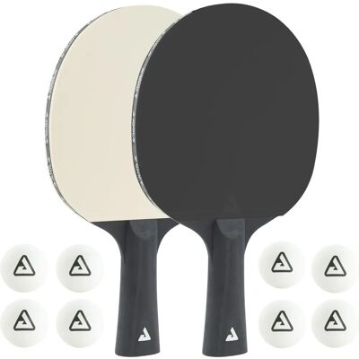JOOLA Ensemble de Tennis de Table BLACK + WHITE - Raquettes et Balles - Publicité JOOLA Ensemble de Tennis de Table BLACK + WHITE - Raquettes et Balles - Publicité