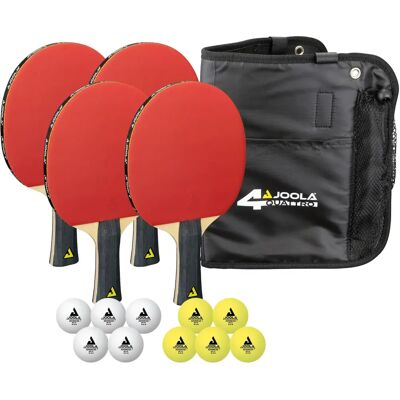 JOOLA Quattro Tafeltennis Set - Kleurrijk, 4 Paddle JOOLA Quattro Tafeltennis Set - Kleurrijk, 4 Paddle