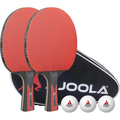 JOOLA TT-Set Duo Carbon - Table Tennis Racket - bunt (schwarz, rot, weiß) JOOLA TT-Set Duo Carbon - Table Tennis Racket - bunt (schwarz, rot, weiß)