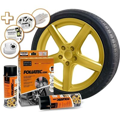 Foliatec Kultainen Metallinen Neste Kumia autoihin - 2x400ml Foliatec Kultainen Metallinen Neste Kumia autoihin - 2x400ml