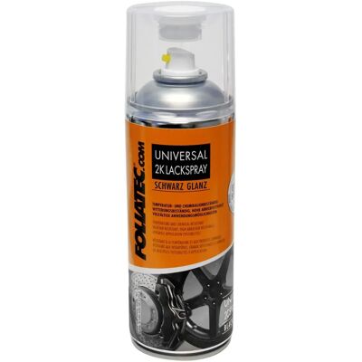 Foliatec Univerzální 2K sprejová barva - Černá - 400ml - Sprejová barva Foliatec Univerzální 2K sprejová barva - Černá - 400ml - Sprejová barva