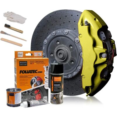 Foliatec Hyper Gold Metallic Bremssattel Lack Set - 3 Komponenten Foliatec Hyper Gold Metallic Bremssattel Lack Set - 3 Komponenten