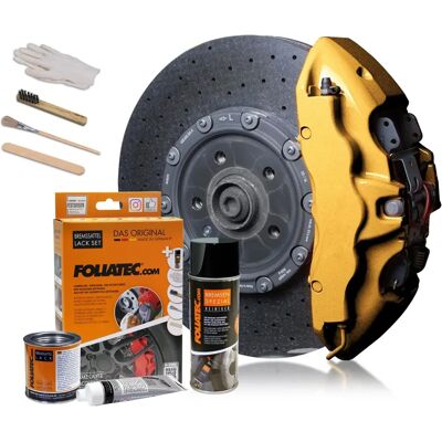 Foliatec Brake Caliper Gold Paint Set - Brake Caliper Paint Foliatec Brake Caliper Gold Paint Set - Brake Caliper Paint