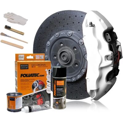 Kit de pintura para pinças de freio Foliatec - Branco Kit de pintura para pinças de freio Foliatec - Branco
