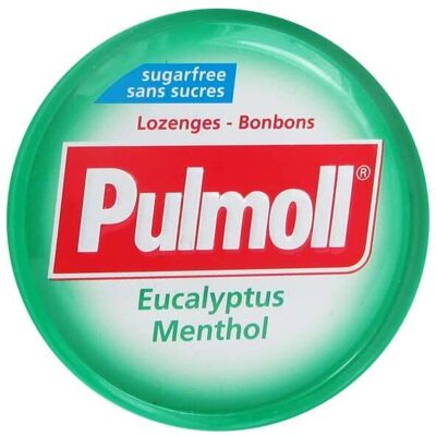 Pulmoll Eucalyptus Menthol Pastilles - Soulagement Gorge Sans Sucre - Publicité Pulmoll Eucalyptus Menthol Pastilles - Soulagement Gorge Sans Sucre - Publicité