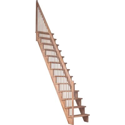 DOLLE - Lyon - 65 cm breit - Buche - Einseitiges Geländer - Staircase DOLLE - Lyon - 65 cm breit - Buche - Einseitiges Geländer - Staircase