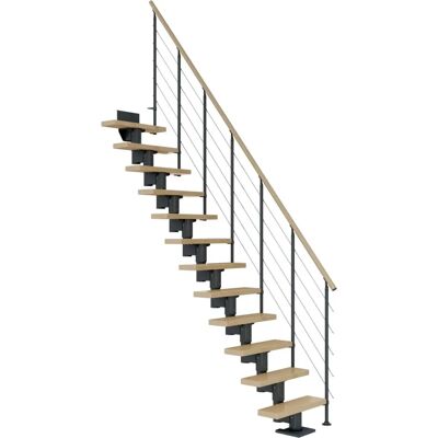 Dolle Dublin Treppe - Für kleine Räume, Höhenverstellbar, Modern Dolle Dublin Treppe - Für kleine Räume, Höhenverstellbar, Modern
