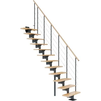 DOLLE Boston Gerade Holztreppe - 11 Stufen für 228-300cm DOLLE Boston Gerade Holztreppe - 11 Stufen für 228-300cm