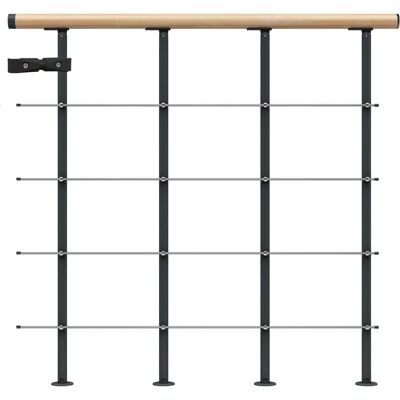 DOLLE Geländer Starterset 1m Buche/anthrazit - Geländer DOLLE Geländer Starterset 1m Buche/anthrazit - Geländer