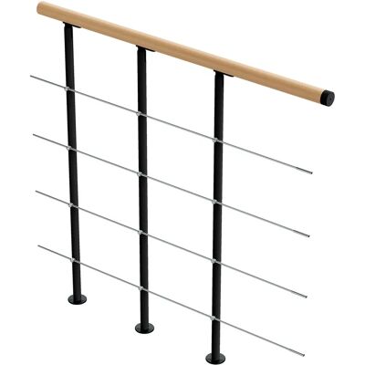 DOLLE Balkon Geländer - 100 cm, anthrazit - Innengeländer DOLLE Balkon Geländer - 100 cm, anthrazit - Innengeländer