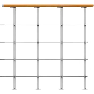DOLLE Brüstungsgeländer Startpaket 1m lang in Buche/weiß - Innenbalustrade DOLLE Brüstungsgeländer Startpaket 1m lang in Buche/weiß - Innenbalustrade