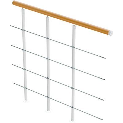 DOLLE Boston Innenbalustrade - 100cm Weiß Holz Metall DOLLE Boston Innenbalustrade - 100cm Weiß Holz Metall