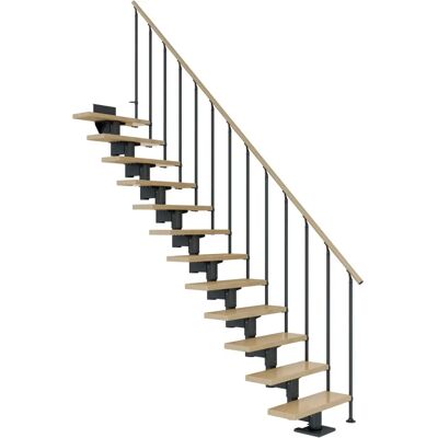 DOLLE Mittelholmtreppe Cork - Grau (Anthrazit) 75cm breit DOLLE Mittelholmtreppe Cork - Grau (Anthrazit) 75cm breit
