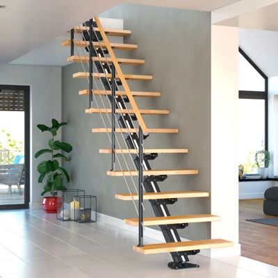 DOLLE Sydney Bogenholztreppe - Mittelholmtreppe DOLLE Sydney Bogenholztreppe - Mittelholmtreppe