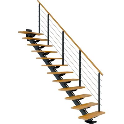 DOLLE Sydney Holztreppe - 13 Stufen - Braun - Treppe DOLLE Sydney Holztreppe - 13 Stufen - Braun - Treppe