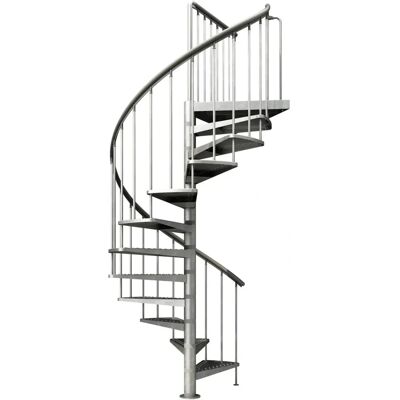 DOLLE Außenspindeltreppe Gardenspin, Ø125cm, silberfarben DOLLE Außenspindeltreppe Gardenspin, Ø125cm, silberfarben