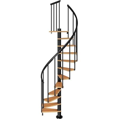 DOLLE Calgary Spiraltreppe - Buche, anthrazit, 120cm, Modernes Design DOLLE Calgary Spiraltreppe - Buche, anthrazit, 120cm, Modernes Design