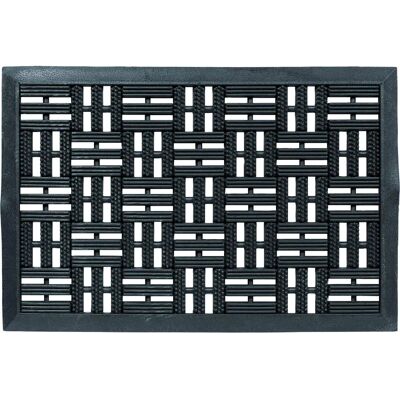 Schöner Wohnen Türvorleger - 45/75 cm - Gummi - Schwarz Schöner Wohnen Türvorleger - 45/75 cm - Gummi - Schwarz