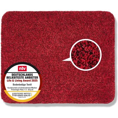 Astra - Baumwollmatte - Rot - 60x75 cm - Mat Astra - Baumwollmatte - Rot - 60x75 cm - Mat