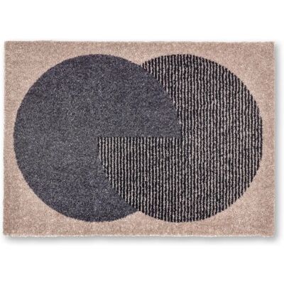 Schöner Wohnen - Manhattan Fußmatte Circle - beige-anthrazit Schöner Wohnen - Manhattan Fußmatte Circle - beige-anthrazit