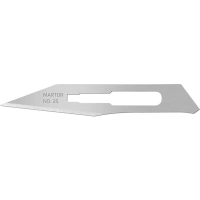 Martor 25.50 Scalpel Blade - High-Quality Steel, Pack of 10 Martor 25.50 Scalpel Blade - High-Quality Steel, Pack of 10